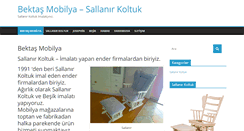 Desktop Screenshot of bektasmobilya.com